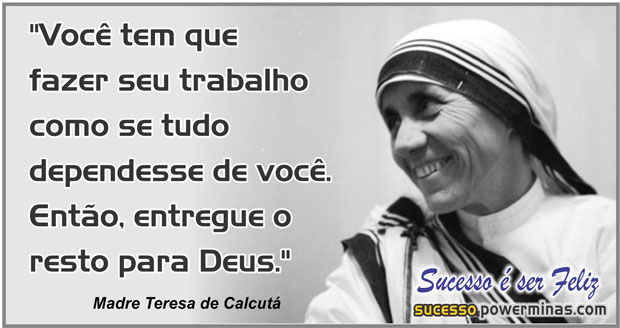 Mensagem Motivacional de madre Teresa de Calcutá